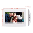 Feelcare 10 Inch Smart WiFi Digital Photo Frame with Touch Screen, 8GB Merory, White-Toolcent®
