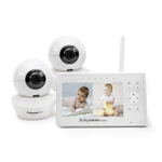 Babysense 4.3" Split Screen, Video Baby Monitor with Two Cameras and Audio