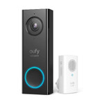 Eufy Security Wi-Fi Video Doorbell 2K Resolution Free Wireless Chime (Requires Existing Doorbell Wires)