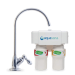 Aquasana 2-Stage Under Sink Water Filter System,Filters 99% Of Chlorine with Chrome Faucet