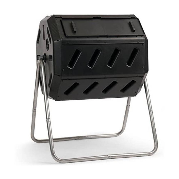 FCMP Outdoor IM4000 Tumbling Composter, 37 Gallon, Black-Toolcent®
