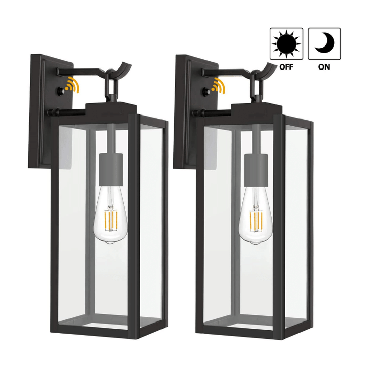 Hykolity Outdoor Wall Lantern With Dusk To Dawn Photocell