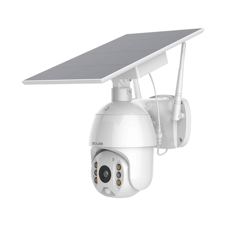 Soliom Home Security Camera Outdoor, Wireless WiFi Pan Tilt 360° View Spotlight