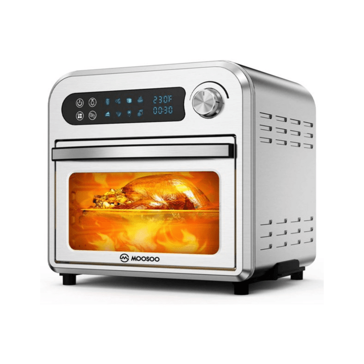 Moosoo Air Fryer Oven, 10.6 QT Toaster Oven, 8-in-1 Air Fryer Convection Oven