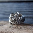 Gothic Mexican Flower Sugar Skull Rings/Punk Flowers Ring/Jewelry Accesories/Skeleton Goth Ring/Head Halloween Accessories