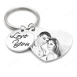 Personalized Photo Keychain/Gift For Boyfriend/Heart Key Chains/Custom Picture Jewelry For Him/Couple Gift