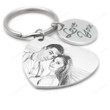 Personalized Photo Keychain/Gift For Boyfriend/Heart Key Chains/Custom Picture Jewelry For Him/Couple Gift