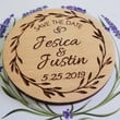 Rustic Save the Date Magnets /Custom Save the Date without Card and Envelope /Enagraved Magnets Wood Invitation