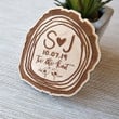 Personalised Engraved Wooden Save The Date Magnets Birds /Custom Wedding Fridge Magnets Spring Summer Wedding