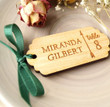 Personalized Wedding Tag,Engraved Rustic Gift Tags,Custom Wooden Wedding Tags,Personalized Bridal Wedding Favor Tag