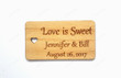 Personalized Love Wedding Tags, Custom Engraved Wooden Tags, Wedding Favor Tags, Rustic Wedding, Bridal Shower Favor Tags