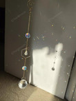 Handmade Geometric Crystal suncatcher/Hanging Prism/Rainbow Maker/lightcatcher/Car charm accessories/ornaments/negative energy removal