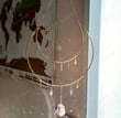 AMETHYST MOON Gemstone suncatcher/Purple Crystal Prism Suncatcher/Rainbow maker/Home Window decor/light catcher /Hanging Crystal Prism