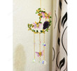 Crescent Moon Fairy Amethyst Healing Butterfly Suncatcher/Rainbow maker/light catcher/Wall Hanging Crystal Prism/Kid room bedroom decor