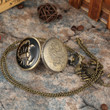 Retro Antique 3D Scorpion Bronze Quartz Pocket Watch/Necklace Watch Chain Jewelry/boyfriend gift ideas/Valentine gifts/Vintage men dad Gifts