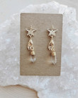 Golden Hand Earrings,Star Earrings,Celestial Jewelry, Palmistry Earrings, Astrology Earrings/Celestial Goddess/Wicca Earrings