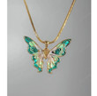 Fairytopia Elina Green butterfly necklace magical/best gift/best friend gift/Mariposa Necklace/choker chain/choker set/Fairy Necklace