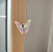 Fairytopia Elina Butterfly Necklace, Mermaidia Necklace, Gift for Her, Mariposa Pendant/choker chain/choker set/Fairy Necklace