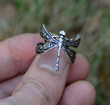 Vintage Dragonfly Finger Rings Elegant Wedding Jewelry Gothic ring/Gothic Alternative Jewelry/Dark Jewellery/Streetwear Ring, Cool Ring