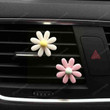 6 Pieces Daisy Flower Car Air Outlet Flower Decoration Ornaments Elegant Air Perfume Vent Clip Accessories Auto