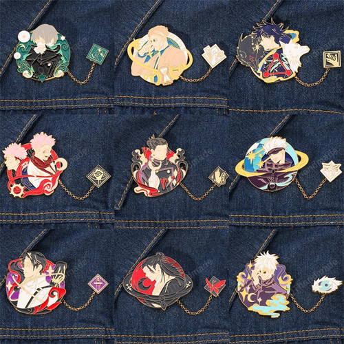 Jujutsu Kaisen Brooch Badge Cosplay/Cartoon Anime Itadori Yuji Gojo Satoru Brooches Pin Prop/enamel pin badge/lapel pin Bag Jacket denim