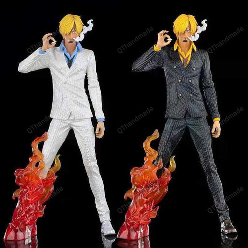 33cm Anime One Piece Sanji Vinsmoke Fire PVC Action Collection Figure Model Big Gift for Boys