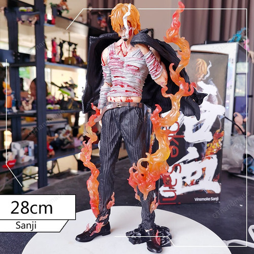 2022 New 28 CM One Piece Of Bloody Vince Mork Sanji Handmade / Devil Son Action Character Supernova Fireworks Chef Toy/ Baby Gift