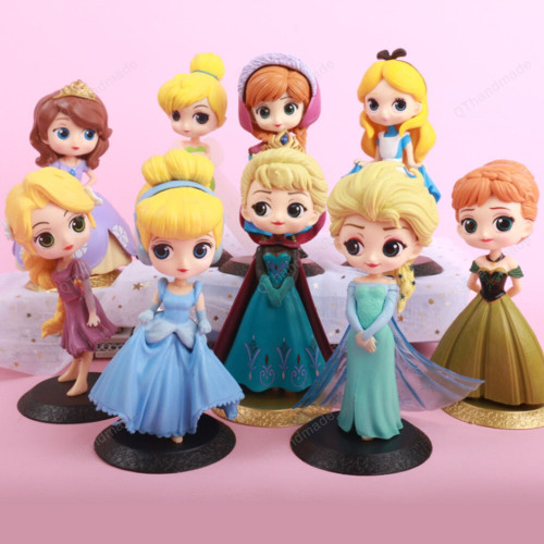 Miracle Avengers Disney Princess Action Figures / Toys Rapunzel Snow Cinderella White Snow Fairy Rapunzel Dolls Decoration / Gift For Kids