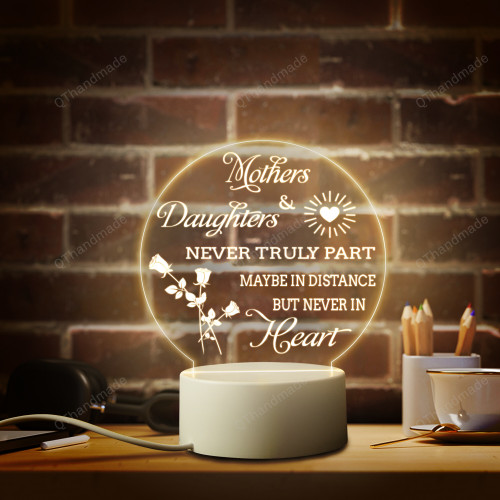 Engraved Night Lights Acrylic USB Low Power Warm Lamps /Room Decor/Gift From Mom/Mother's Day Gift