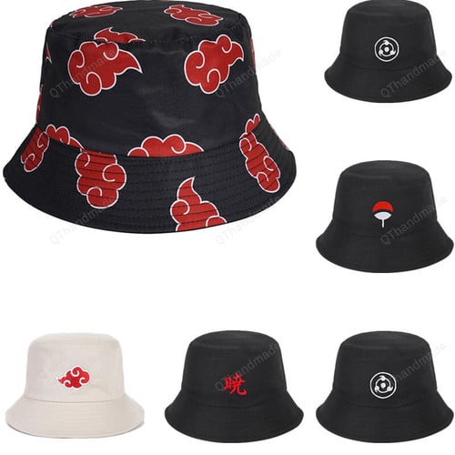 Naruto Uchiha Bucket Hats, Outdoor Fisherman Hat, Beach Cap, Anime Cosplay Caps, Otaku Gift