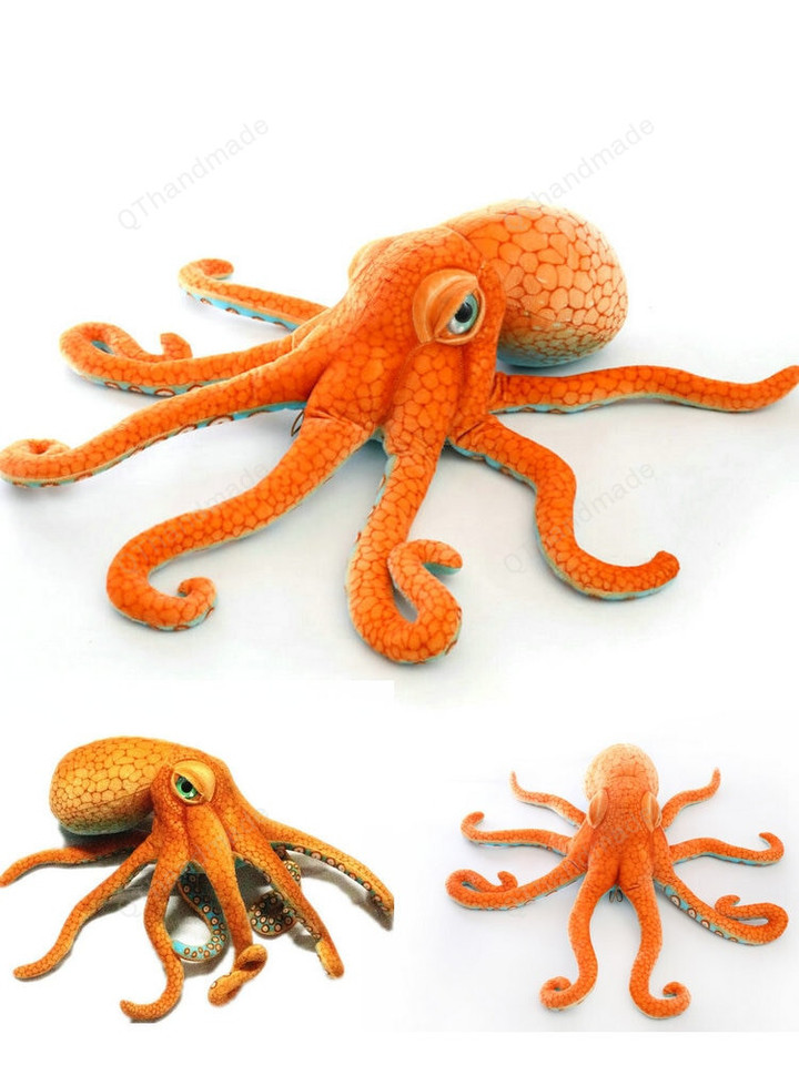 55/80CM Giant Funny Simulation Octopus Stuffed Toy Lifelike Sea Animal Room Car Decor Dolls Plush Toys Children/stuffed animals and plushies