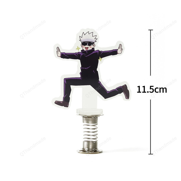 Anime Jujutsu Kaisen Gojou Shake Action Figure Stand Model Plate Desk Decor Cute Shaking Acrylic Standing Sign Toy Fans Gifts