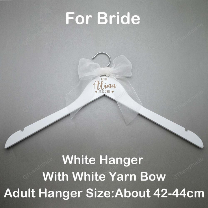 Personalized Wedding Hanger Bridal Showe/ Engrave Name Wood Hanger Bridesmaid/Groomsmen Hanger/Laser Cut Dress Hanger/Wedding Gift/Gift For Bridal/Custom Hanger Shower