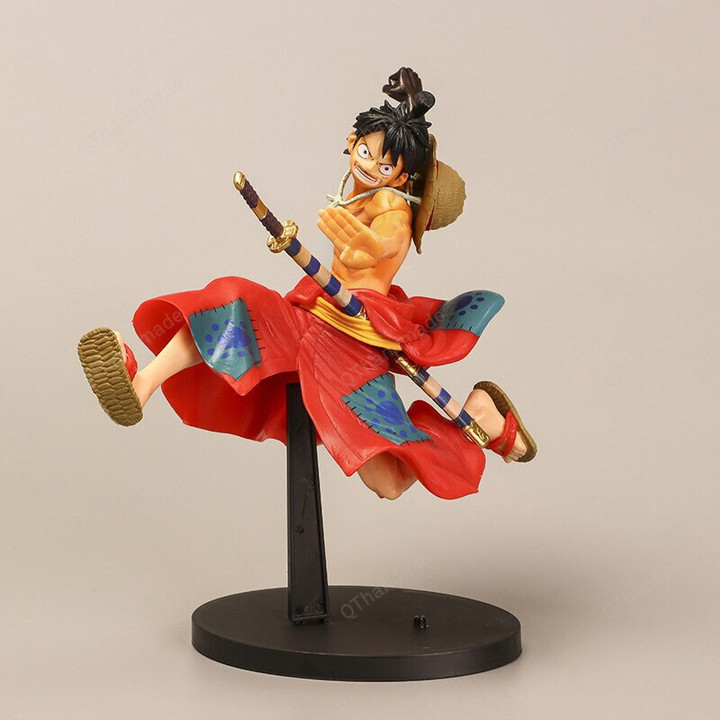 New Banpresto One Piece Monkey D. Luffy Gear 4 Kong Gun / PVC Figure Collectible / Model Toy Kids Birthday Gifts