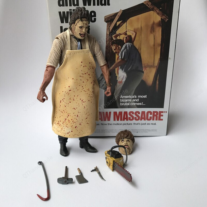 New NECA Figure 40th Anniversary Ultimate Leatherface Classic Terror Movie The Texas Chainsaw Massacre Leather Action Figure Toy
