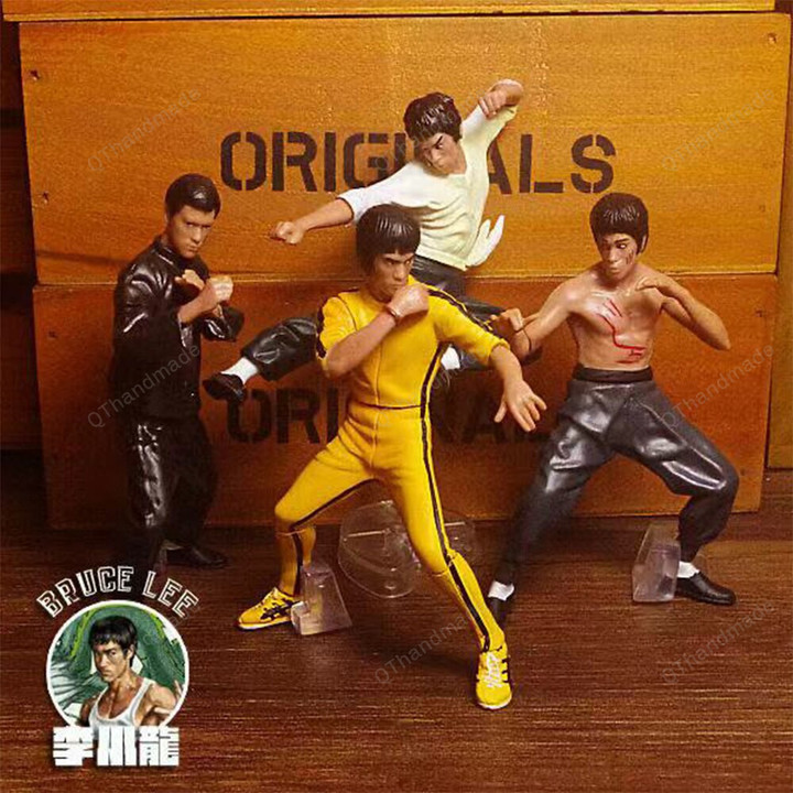 Action Star Chinese Kung Fu Bruce Lee Firgue / Superhero Kids Toys Limited Edition / King Of Kung Fu Nunchakus Bruce Lee Action Model / Gift For Kids