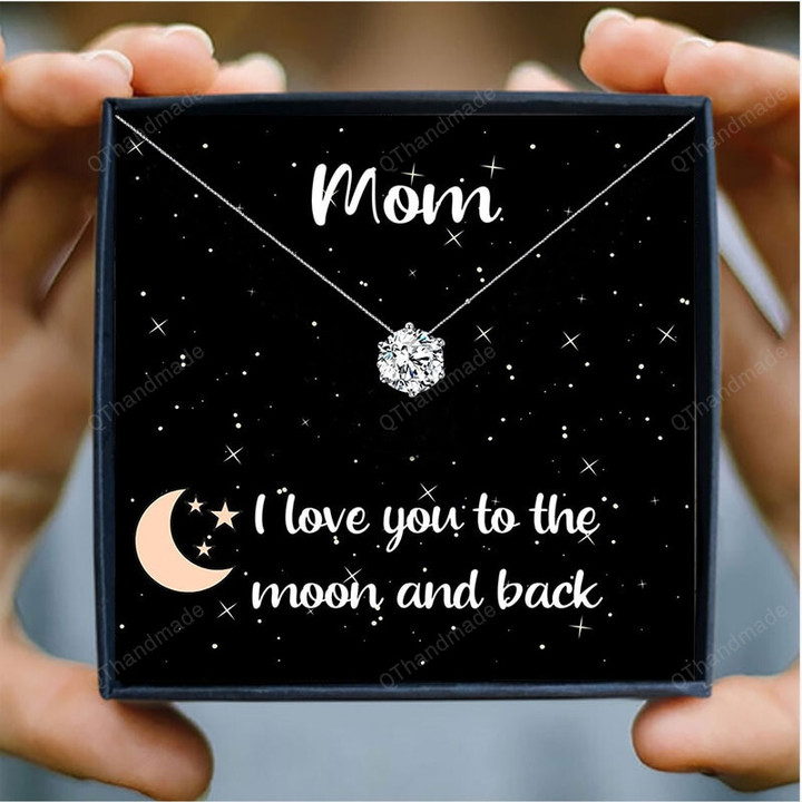 Choker Necklace For Women / Women Jewelry / Mother's Day Gift To My Mom / Single Shiny Zircon Pendant Necklaces / Birthday Gifts / Women Accessories