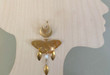 Luxury Golden Luna Moth Earrings/Mystical Earrings/Gothic Statement Earrings/Gothic Witchy earrings/Wicca Boho Bohemian Drop Earrings