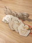 Custom Meant to bee wooden tags,laser cut tags, personalized Gift tag,wood Hang Tags