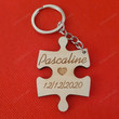 Custom Puzzle Piece Keychains /Wooden Engraved Keychain /Best Friend Key Chain/ Couples Gift/ Husband Gift Keyring
