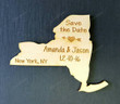 New York Wedding Favor, State Magnets - Bride, Groom, Gift, Save the Date, Rustic, Custom, United States Magnets