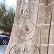 Waxing Moon Phase Suncatcher Crystal Healing Window Decor/New Car Gift/light catcher/Fairy Hanging Crystal Prism/Window Suncatcher