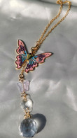 Fairytopia Elina Butterfly Car Charm/New Car Gift/Gift for Her/Butterfly Car/Rear View Mirror Charm/light catcher /Hanging Crystal Prism