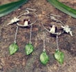 Mushroom Drop Earrings Fairytale Earrings/witch Earrings/Nature Earrings/Psychedelic/Fairy Tales/Boho Earrings/Witchy Statement Earrings