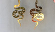 White Opal Celestial Snake Earrings/Snake Moon Earrings/Crystals Drop Earrings/Wicthy Witch Wicca Earring/Christmas Earrings