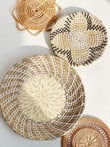NEW ARRIVAL Set 4 Rattan Hanging Basket, Best Christmas Decor, Mosaic Basket Hanging Decor, Woven Wall Hanging, Cozy Home Christmas Gifts