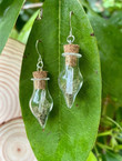 Fairy Jar Earrings For Women Boho Jewelry dangle earrings/Wanderlust Jewelry/Magical Witchy Earrings/Healing Crystal/Gothic Earrings