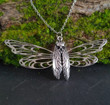 Witch Gothic Death Moth Wings Fairy Necklace Cicada Moth Pendant Pagan Jewelry/Occult Jewelry/Hippy Jewelry/Fairy Necklace/Wiccan Jewelry