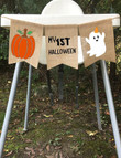 Little Pumpkin Ghost Banner, My 1st Halloween High Chair Decor, Halloween Backdrop Photo Props, Funny Boo Ghost Banner Birthday Decor