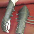 Medieval Pair Of Arm Bracers, Fantasy Warrior Larp Costume, Bracer Gloves Arm Guard Armor Cuff Leather Knight Gloves, Larp Leather Armor